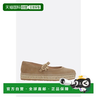 香港直邮Gianvito Rossi 吉安维托 罗西 女士 Elda 绒面革帆布面