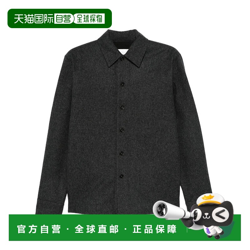 香港直邮Jil Sander 纽扣式羊毛衬衫 J40DL0172-J40182长袖