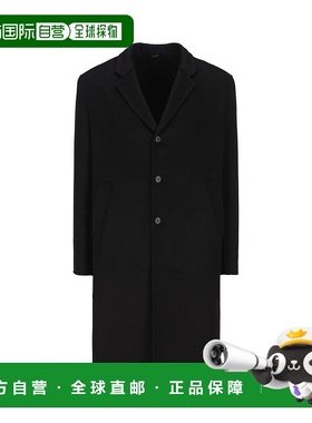 1h可退 香港直邮Prada 普拉达 男士 羊毛单排扣大衣 UC472XS22203