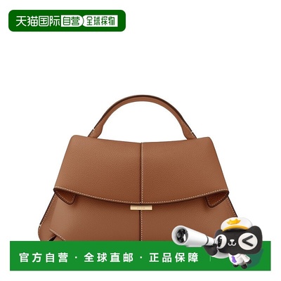自营欧洲直邮POLENE Mokki女士驼色小牛皮单肩包手提包