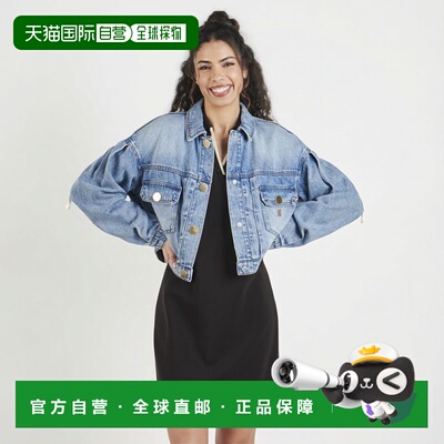 欧洲直邮Armani Exchange衣服女牛仔外套蓝色XW002260