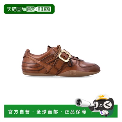 1h可退 香港直邮Miu Miu 缪缪 女士 Gymnasium woman's 皮质搭扣