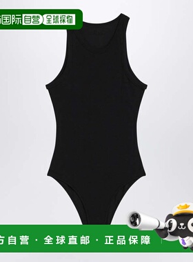 香港直邮alaia 女士 黑色无袖罗纹连体衣 AA9B0382J085BCO995