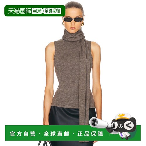 1h可退 香港直邮Staud 女士 Canal 上衣 R25F3150MW brown棕色 舒