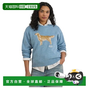 美国直邮Lauren Ralph Lauren 女士 Retriever 加大码嵌花针织金