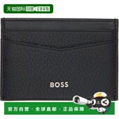 香港直邮BOSS 卡包 波士 黑色 1h可退 Lettering 男士 Logo 50529