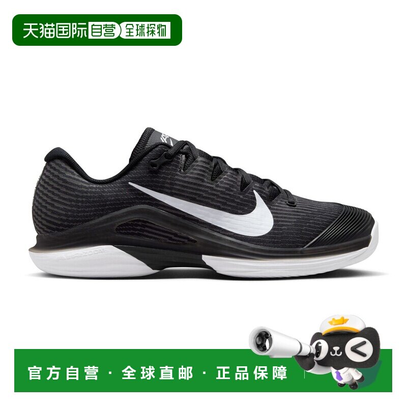 自营欧洲直邮Nike耐克 Zoom Vapor 12 男士黑色织物全场地网球鞋