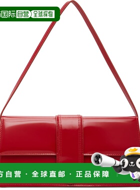 1h可退 香港直邮Jacquemus 女士 红色 The long Bambino 单肩包 2
