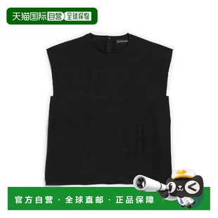 1h可退 香港直邮Balenciaga 巴黎世家 女士 License 无袖T恤(黑色