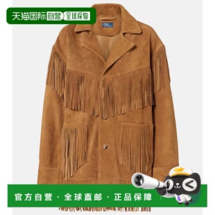 香港直邮Polo Ralph Lauren Polo 拉夫 劳伦 女士 流苏绒面革夹克