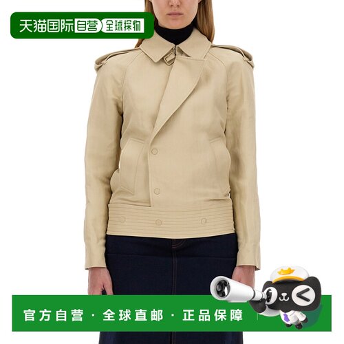 1h可退 香港直邮BURBERRY 女士外套 8087349A1450 CO 浅棕色 TREN