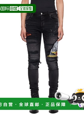 1h可退 香港直邮AMIRI 男士 黑色 MA Cement Thrasher Skinny 牛