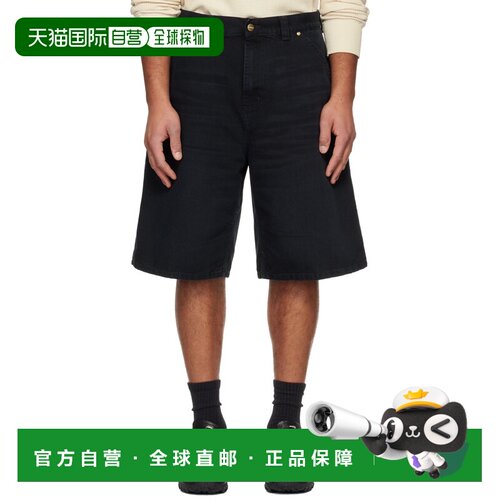 1h可退 香港直邮CARHARTT WIP 男士 黑色 OG Single Knee 牛仔短