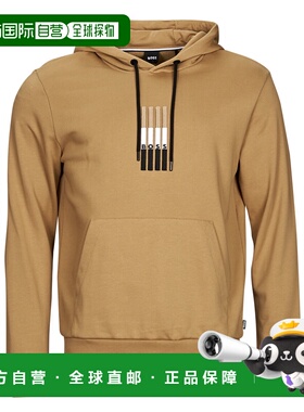 欧洲直邮BOSS 男士 SEEGER 117 卫衣 米色帽衫