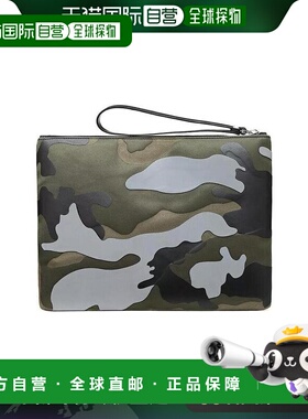 1h可退 香港直邮VALENTINO 19SS 迷彩印花手拿包 Men