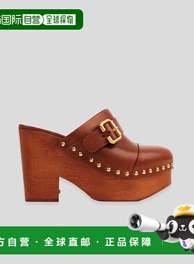 香港直邮Chloe 蔻依 女士 JEANNETTE坡跟穆勒鞋 C24A02TLT凉鞋