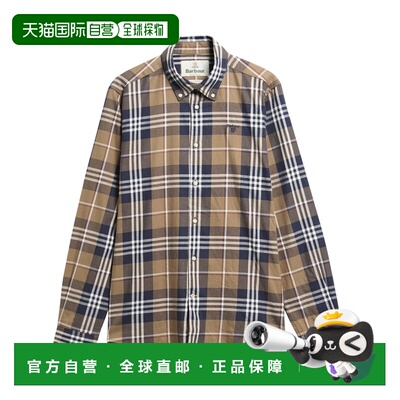 1h可退 欧洲直邮Barbour 男士衬衫 MSH5355ST51 AW2026 棕色