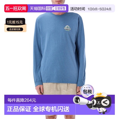 1h可退 香港直邮Patagonia 巴塔哥尼亚 男士 Great Waves 长袖T恤