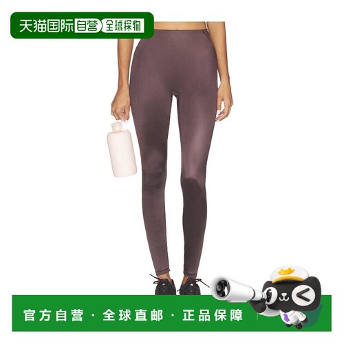 香港直邮SKIMS 女士 29 光面拼接束腰英寸打底裤 IR8690