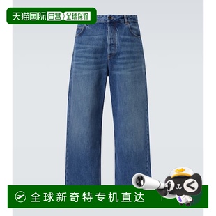 香港直邮LOEWE 男士 1h可退 罗意威 舒 中腰直筒牛仔裤 blue蓝色