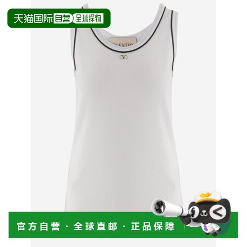 1h可退 香港直邮VALENTINO 女士T恤 9B3MC02QAA5A01 AW2026 白色