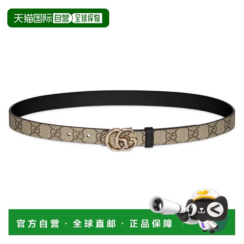 1h可退 Gucci 古驰 女士 GG Marmont系列双面窄版腰带 847132FAFC