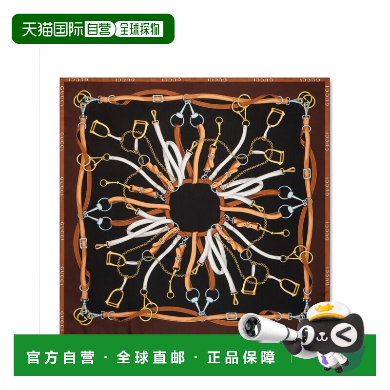 1h可退 Gucci古驰女士丝巾