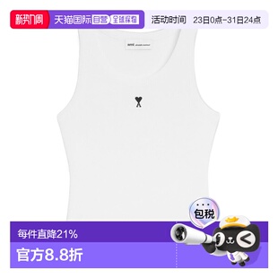 AMI 女士 COUER FTP811JE011 香港直邮Ami 棉质背心上衣 Paris