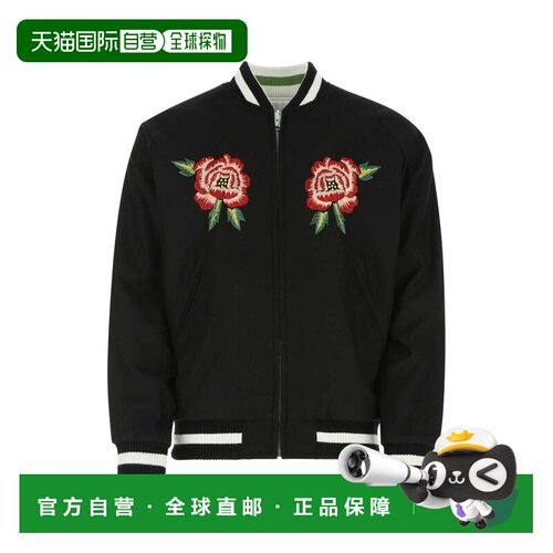 1h可退 香港直邮kenzo 高田贤三 男士 双面飞行员夹克 FC65BL1369