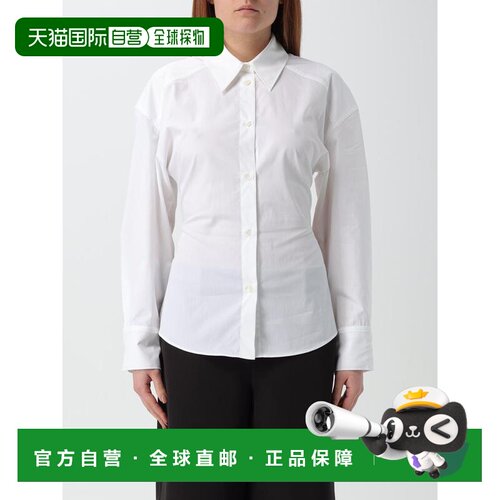 1h可退 香港直邮MOSCHINO 女士衬衫 020732270001 SS2025 白色 Ca