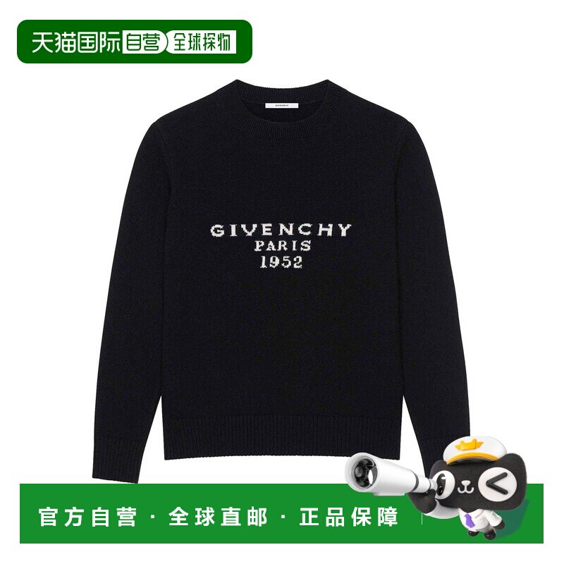 1h可退 香港直邮GIVENCHY 女士针织衫 BW90VD4ZSN001 CO 黑色 长