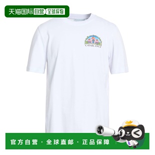1h可退 香港直邮Casablanca 男士 T恤 white白色 舒适时尚男装
