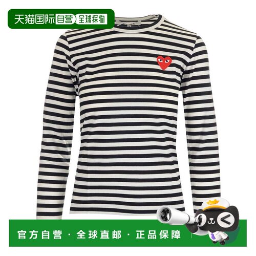 欧洲直邮COMME DES GARÇONS PLAY 男士T恤 AXT164【付后1h可退】