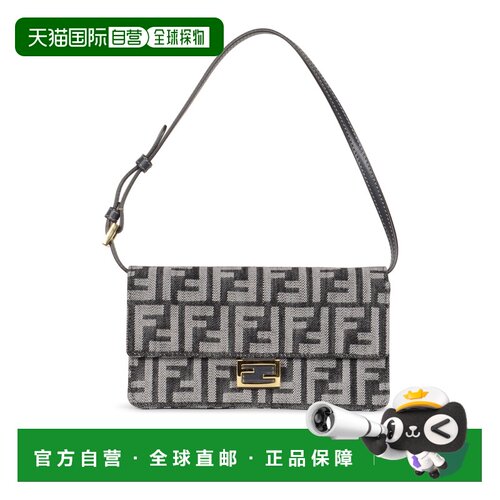 1h可退 香港直邮FENDI 女士钱包 8M0498AUT4F1UJ5 SS2026 灰色 链