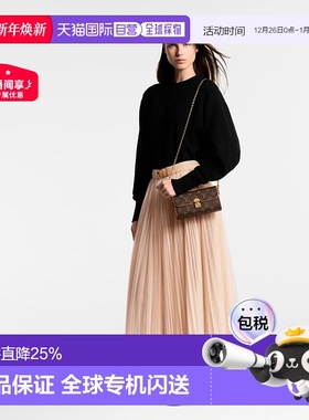 自营1h可退 欧洲直邮LV/路易威登 Camille老花帆布单肩斜挎包