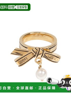 1h可退 香港直邮JIMMY CHOO 25FW 蝴蝶结戒指 Women