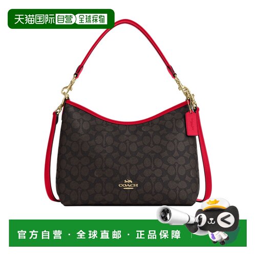 1h可退 Coach Laurel 标志性帆布单肩包 CV975手提包
