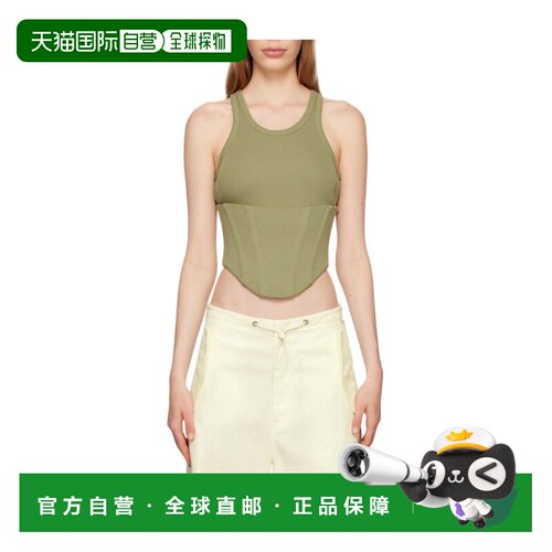 香港直邮Dion Lee 女士衬衫 C3146P23SAGE AW2023 绿色 圆领浮动