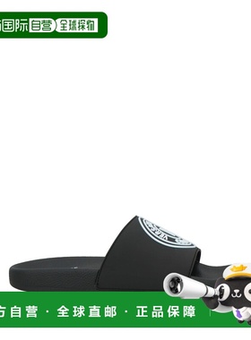 香港直邮versace 范思哲 男士 Slides 便鞋 black黑色 舒适时尚