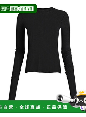香港直邮RICK OWENS 女士T恤 RP02F5210RC09 AW2026 黑色 连帽套