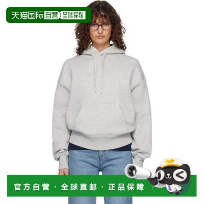 香港直邮Ami Paris 女士 AMI Paris 灰色 Cotton Embossed Ami de