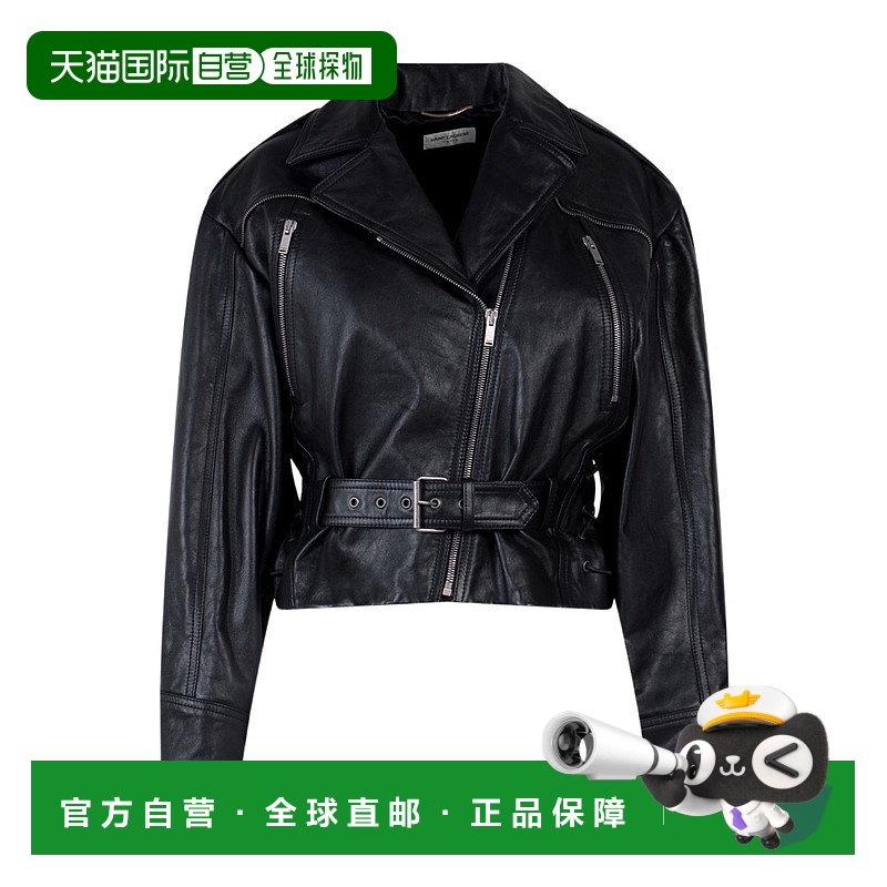 香港直邮Saint Laurent 拉链皮夹克 708039Y5RD2