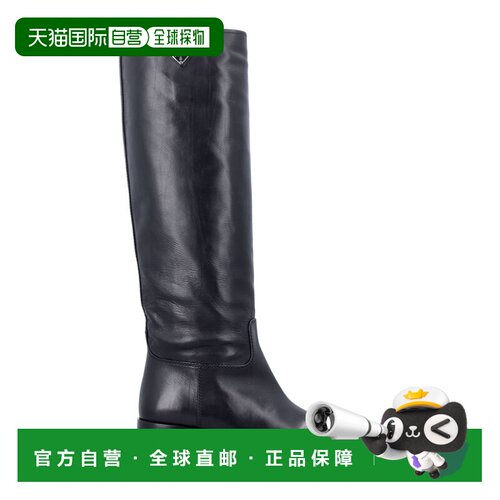 香港直邮PRADA 女士靴子 1W228NFA040070F0002 黑色长筒靴 AW2026