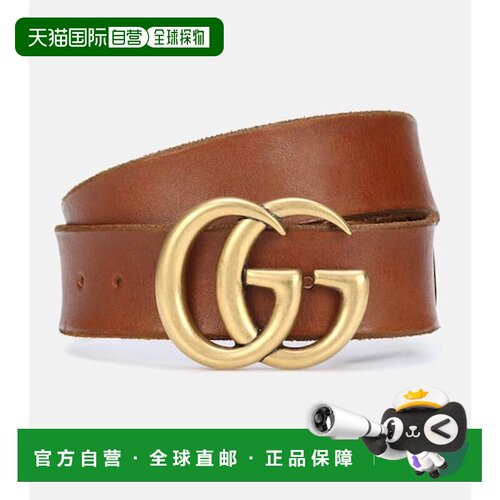 1h可退 香港直邮Gucci 古驰 女士 GG 皮带腰带 brown棕色 舒适时