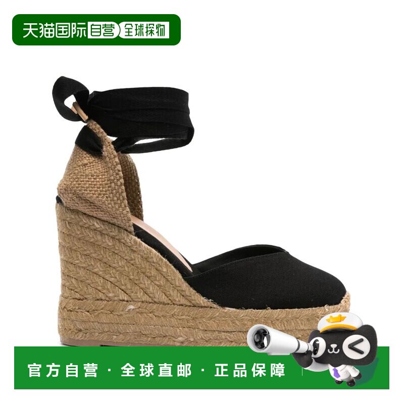 香港直邮CastaÑer 女士 "CHIARA T" 麻底鞋 CHIARAT8ED001BLACK
