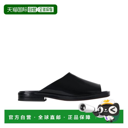 1h可退 香港直邮THE ROW 女士拖鞋 F1596L604BLK SS2025 黑色 方
