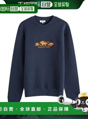 香港直邮MAISON KITSUNE 男士 圆领徽标卫衣 NM00308KM0307