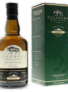 欧洲直邮Wolfburn Morven 沃富本莫凡轻泥煤威士忌700ml 46%vol