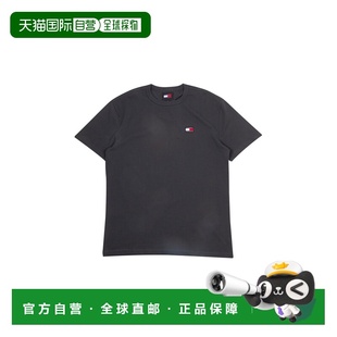 Jeans 炭黑色短袖 Reg Tee男士 T恤 Badge 自营欧洲直邮Tommy