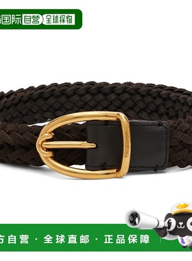 1h可退 香港直邮Tom Ford 汤姆 福特 男士 棕色 Woven Suede Angl